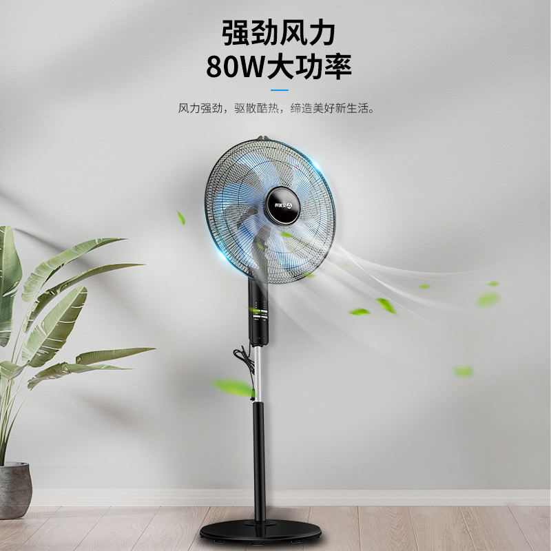 艾美特电风扇 家用大风落地扇，强力大功率工业级立式遥控首选